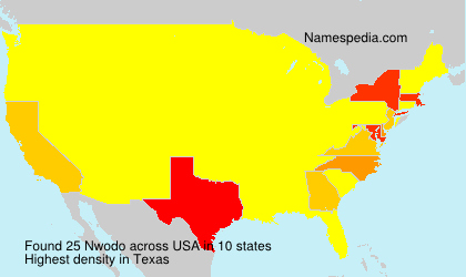 Surname Nwodo in USA