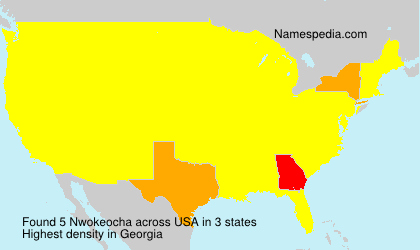 Surname Nwokeocha in USA Surname Nwokeocha in USA