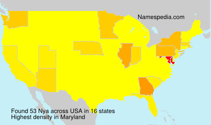 Surname Nya in USA Surname Nya in USA