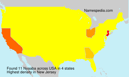 Surname Nyaaba in USA Surname Nyaaba in USA