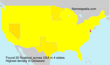 Surname Nyabiosi in USA Surname Nyabiosi in USA