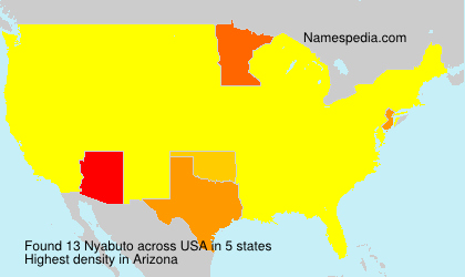 Surname Nyabuto in USA Surname Nyabuto in USA