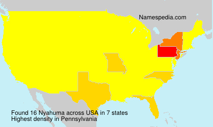 Surname Nyahuma in USA Surname Nyahuma in USA