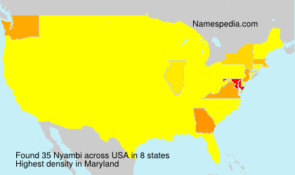 Surname Nyambi in USA Surname Nyambi in USA