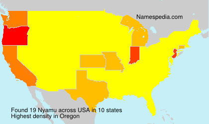 Surname Nyamu in USA Surname Nyamu in USA
