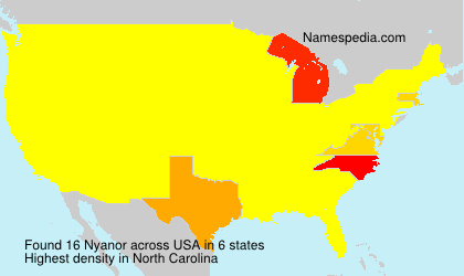 Surname Nyanor in USA Surname Nyanor in USA