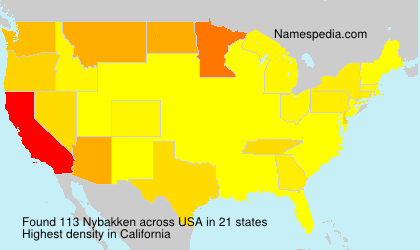 Surname Nybakken in USA Surname Nybakken in USA