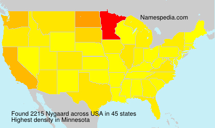 Surname Nygaard in USA Surname Nygaard in USA