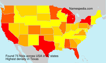 Surname Nyla in USA Surname Nyla in USA