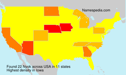 Surname Nyok in USA Surname Nyok in USA