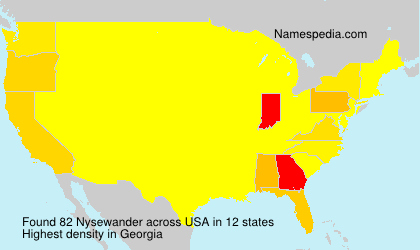 Surname Nysewander in USA Surname Nysewander in USA