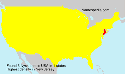 Surname Nysk in USA