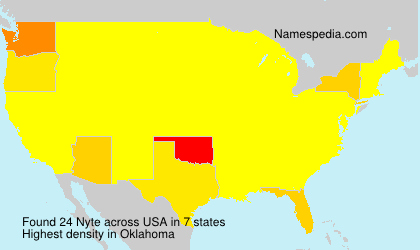 Surname Nyte in USA Surname Nyte in USA