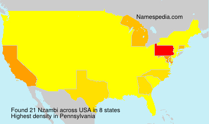 Surname Nzambi in USA Surname Nzambi in USA