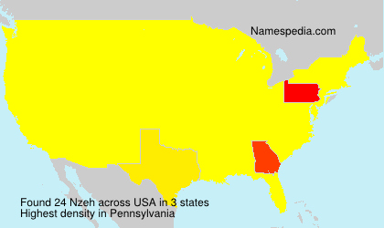 Surname Nzeh in USA Surname Nzeh in USA