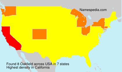 Surname Oakfield in USA Surname Oakfield in USA