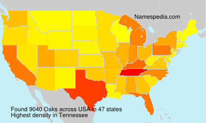 Surname Oaks in USA Surname Oaks in USA
