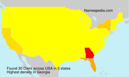 Surname Oami in USA Surname Oami in USA