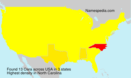 Surname Oara in USA