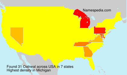 Surname Oatneal in USA Surname Oatneal in USA