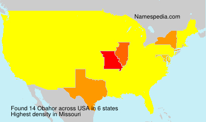 Surname Obahor in USA Surname Obahor in USA
