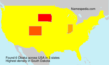 Surname Obaka in USA Surname Obaka in USA