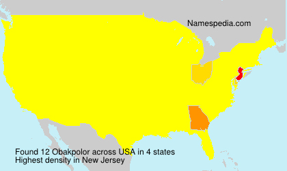 Surname Obakpolor in USA Surname Obakpolor in USA