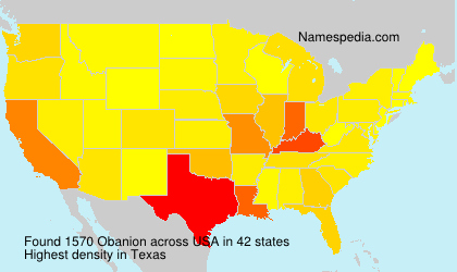 Surname Obanion in USA Surname Obanion in USA