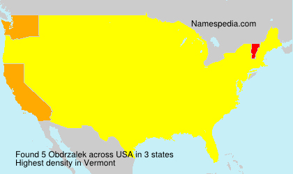 Surname Obdrzalek in USA Surname Obdrzalek in USA