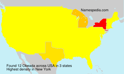 Surname Obeada in USA Surname Obeada in USA