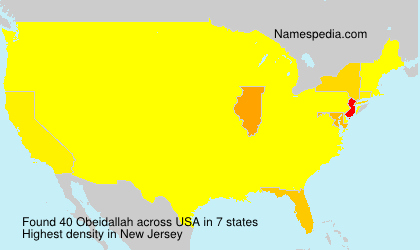 Surname Obeidallah in USA Surname Obeidallah in USA