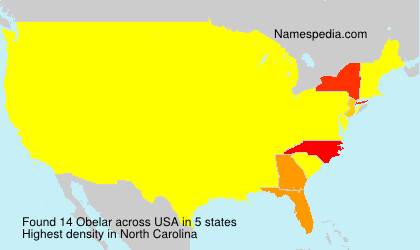 Surname Obelar in USA