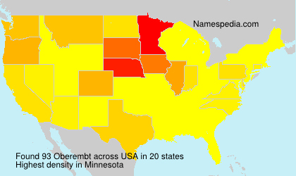 Surname Oberembt in USA Surname Oberembt in USA