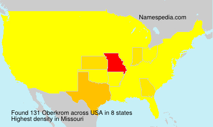 Surname Oberkrom in USA Surname Oberkrom in USA