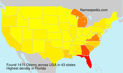 Surname Oberry in USA Surname Oberry in USA
