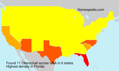 Surname Oberschall in USA Surname Oberschall in USA