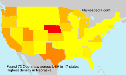 Surname Obershaw in USA Surname Obershaw in USA