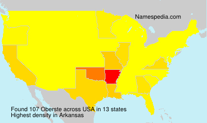 Surname Oberste in USA Surname Oberste in USA