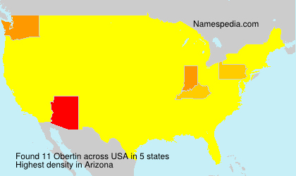 Surname Obertin in USA