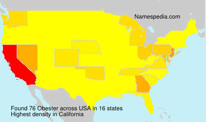 Surname Obester in USA Surname Obester in USA