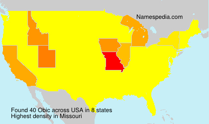 Surname Obic in USA Surname Obic in USA