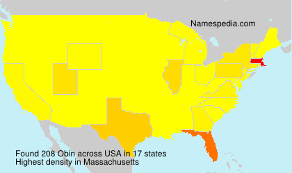 Surname Obin in USA Surname Obin in USA