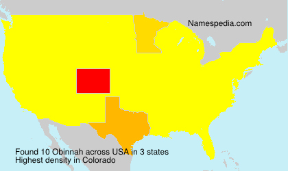 Surname Obinnah in USA Surname Obinnah in USA