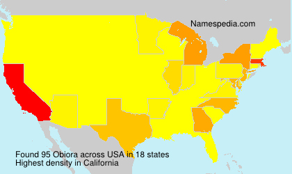 Surname Obiora in USA Surname Obiora in USA
