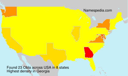 Surname Obla in USA Surname Obla in USA