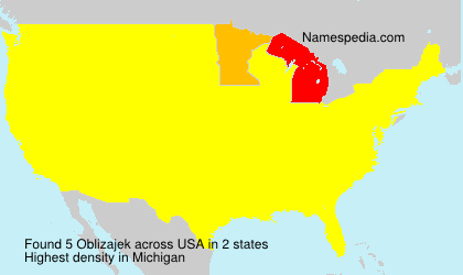 Surname Oblizajek in USA