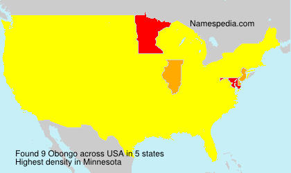 Surname Obongo in USA Surname Obongo in USA