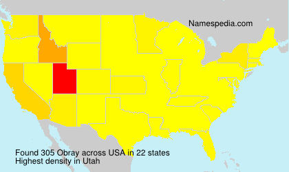 Surname Obray in USA Surname Obray in USA