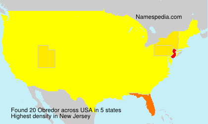 Surname Obredor in USA Surname Obredor in USA