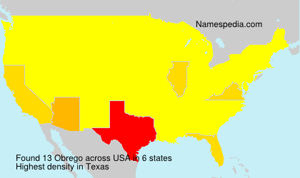Surname Obrego in USA Surname Obrego in USA